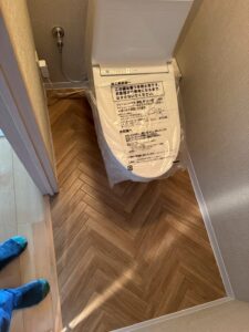 【大津市】U様邸　トイレ交換・クッションフロア交換