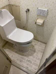 【淀川区】M様邸　トイレ・クッションフロア交換